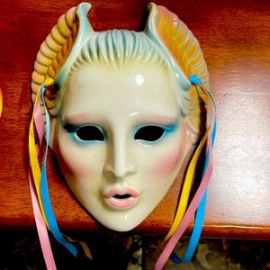 Ceramic mask great condition for her age. It’s about 25-30 years old.